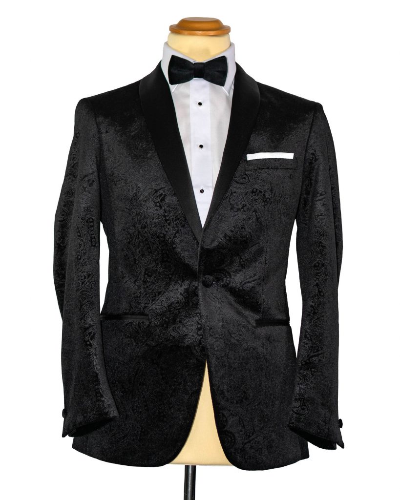 Black Velvet Paisley Vest