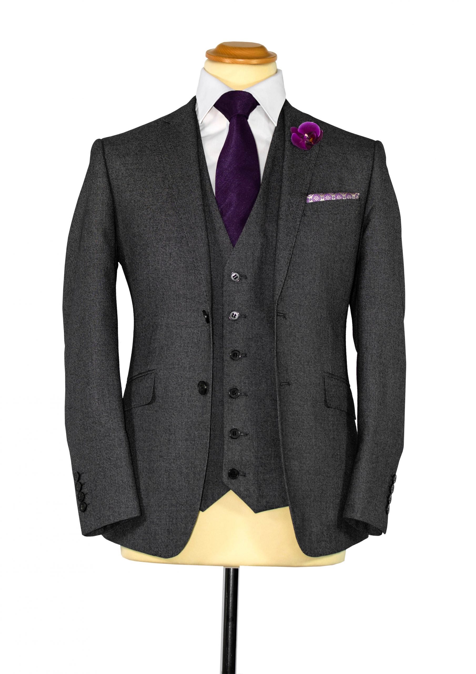 Harcourt Charcoal Tweed Effect Ludlow