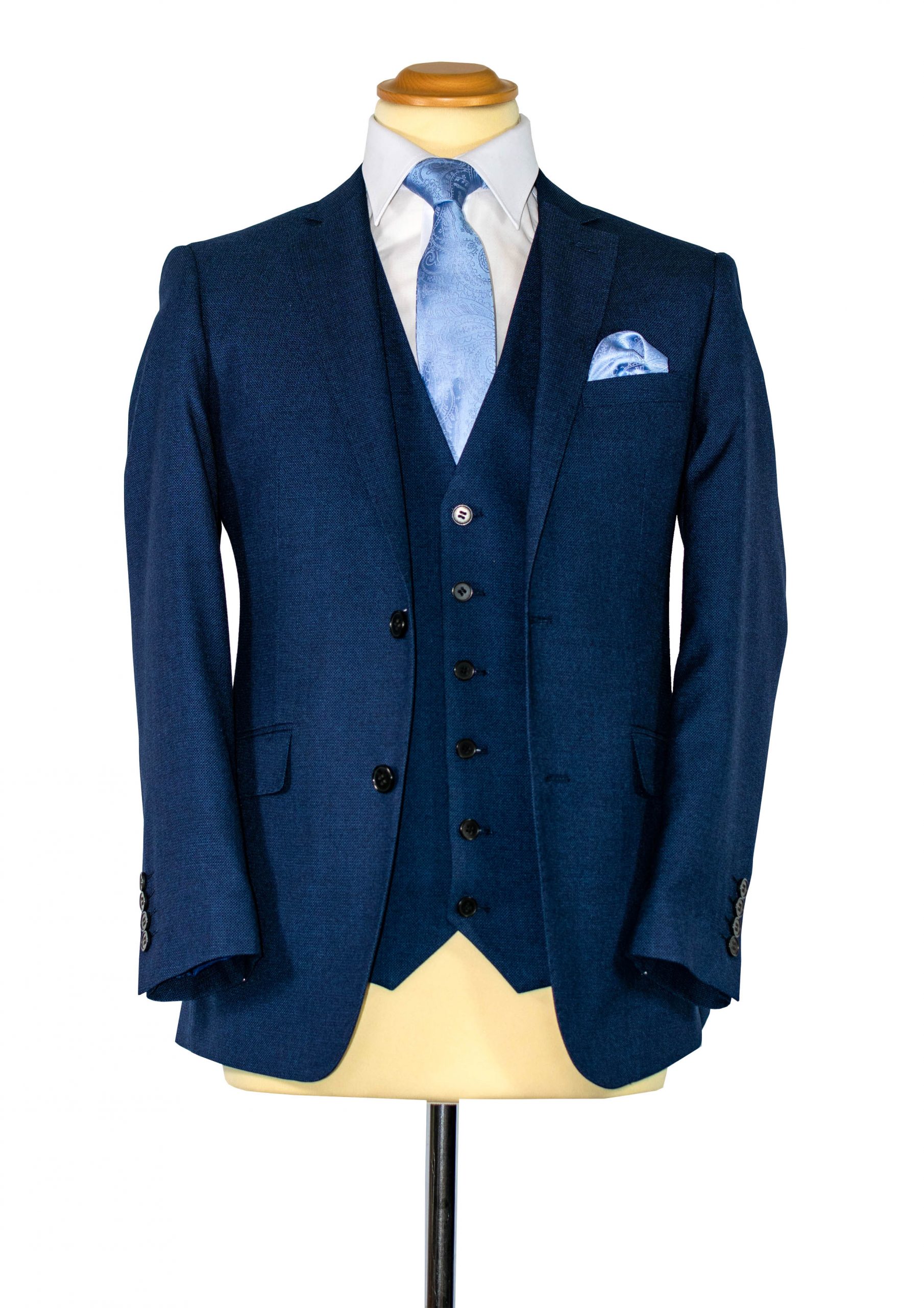 Harcourt Navy Tweed Effect Ludlow